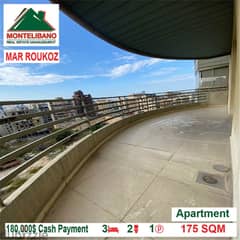 180,000$!! Apartment for sale located in Mar Roukoz