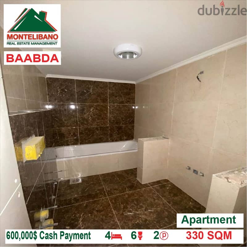 600000$!! Apartment for sale located in Baabda 9