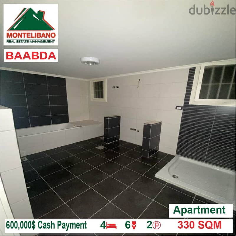 600000$!! Apartment for sale located in Baabda 10