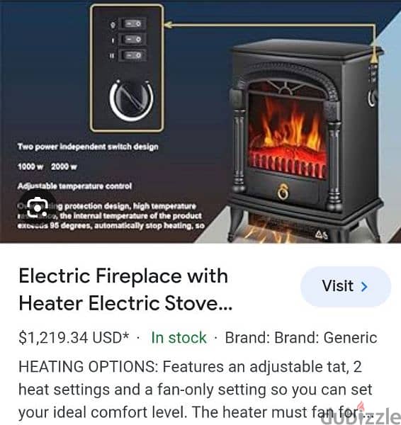 electric fireplace very high quality 3