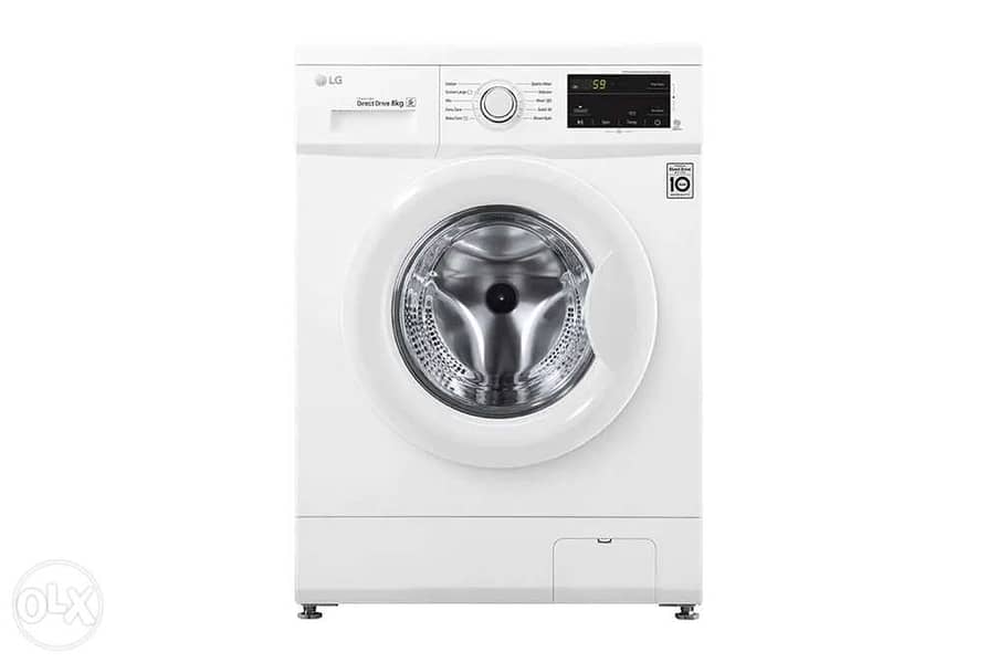 LG غسالة لجي Front Load Washing, 7 Kg, 6 Motion Direct Drive, S 0