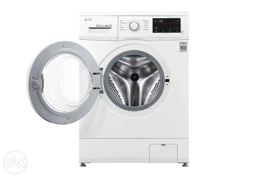 LG غسالة لجي Front Load Washing, 7 Kg, 6 Motion Direct Drive, S 1