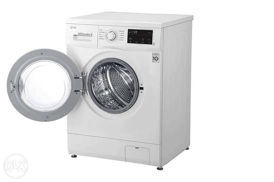 LG غسالة لجي Front Load Washing, 7 Kg, 6 Motion Direct Drive, S 5