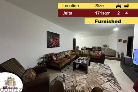 Jeita / Ain El Rihaneh Borders 171m2 + 50m2 Terrace | Furnished |