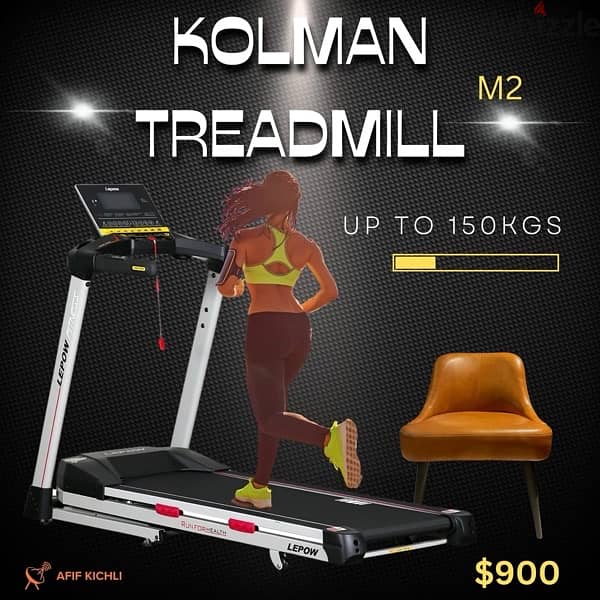 Kolman Treadmill-2 HP New! 1