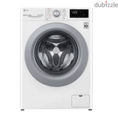 LG Washing Machine 9kg 1400 RPM White غسالة ال جي ابيض 9 ك اوتوماتيك