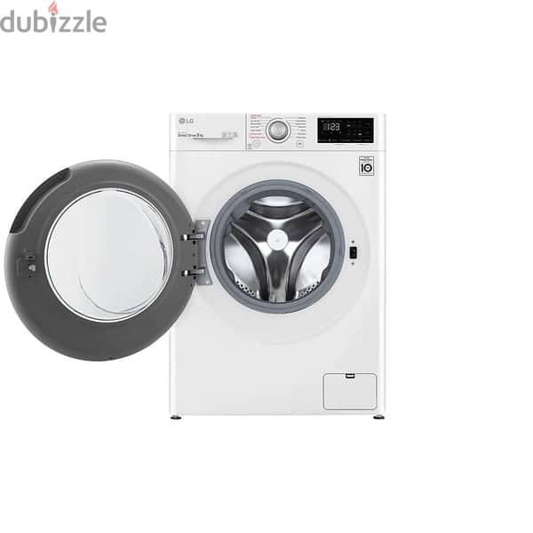 LG Washing Machine 9kg 1400 RPM White غسالة ال جي ابيض 9 ك اوتوماتيك 1