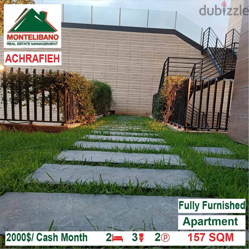 2000$/Cash Month!! Apartment for rent in Achrafieh!! 1