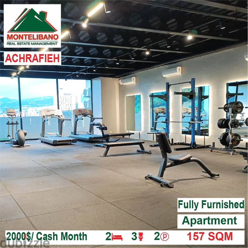 2000$/Cash Month!! Apartment for rent in Achrafieh!! 2