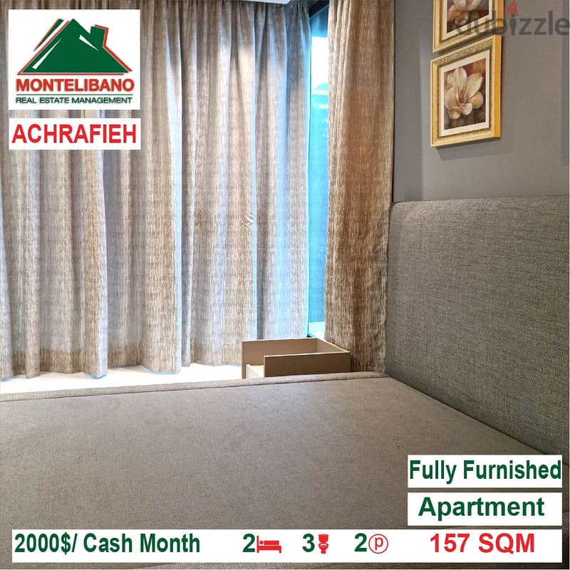 2000$/Cash Month!! Apartment for rent in Achrafieh!! 6