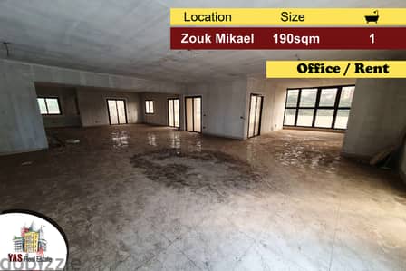 Zouk Mikael 190m2 | Highway | Office for Rent | Flat | Kh |