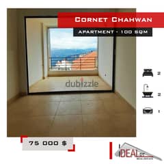Apartment for sale in Metn, Cornet chahwan 100sqm ,75 000$ ref#ag20131