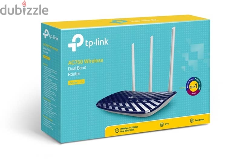 TPLINK ROUTER AC750 Archer C20 Wireless Dual Band Router 2