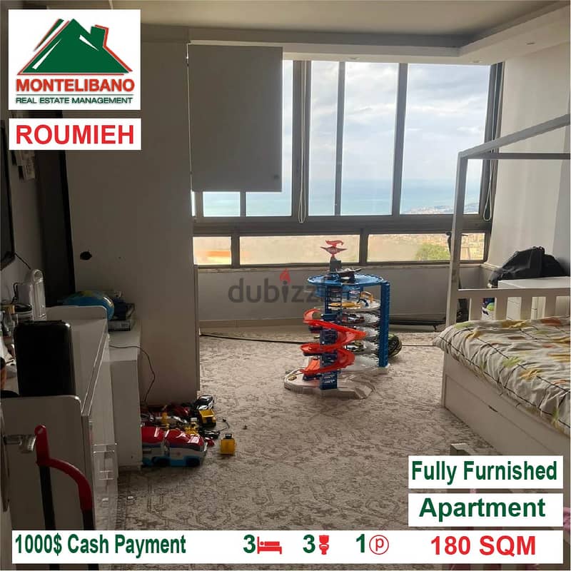 Fully Furnished Apartment for rent located in Roumieh 4