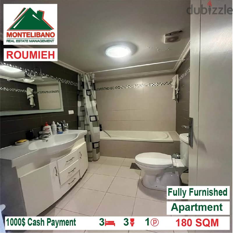 Fully Furnished Apartment for rent located in Roumieh 6