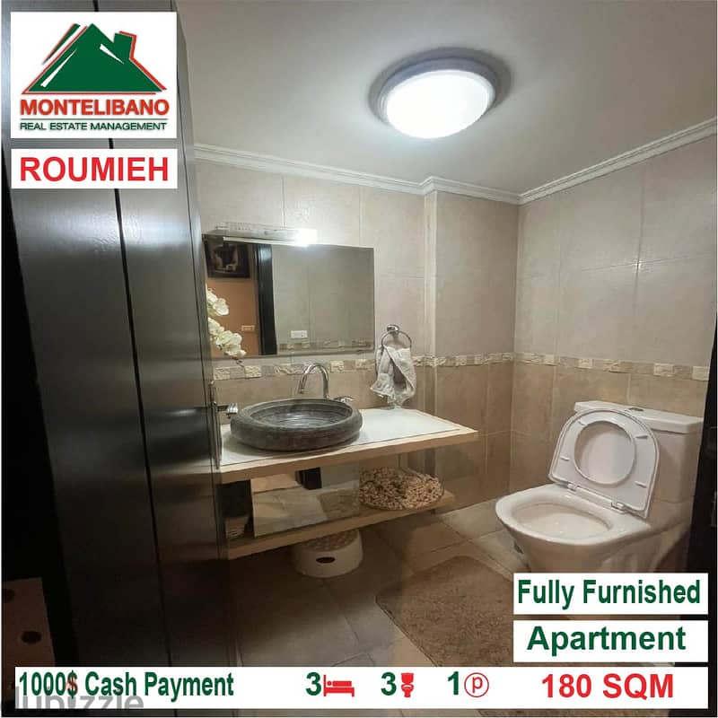 Fully Furnished Apartment for rent located in Roumieh 7