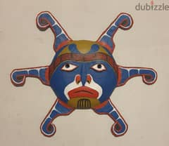 Vintage South American Folk Art Mask 0