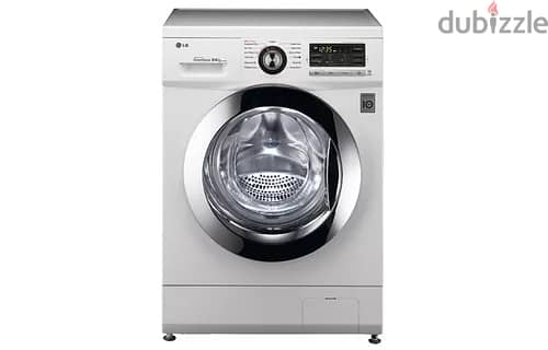 LG Washer Dryer Machine 8/4 kg White  غسالة نشافة ال جي ابيض 2