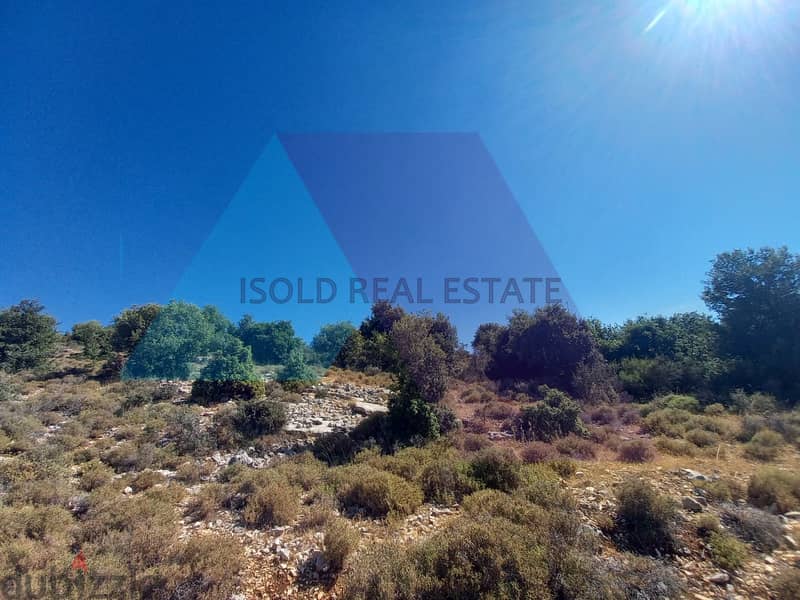 A 1800 m2 land having an open mountain view for sale in Assia/Batroun 2