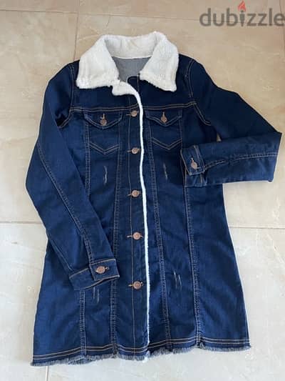 jeans jacket  new size small / medium