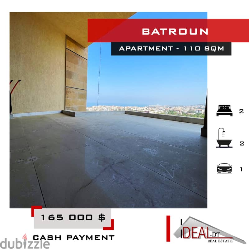 Apartment for sale in batroun 110 sqm REF#JCF3391 0