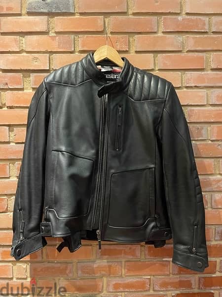 “Alpinetars” Crazy Eight motorcycle leather jacket 1