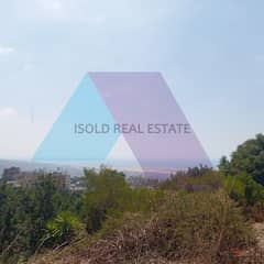 A 1500 m2 land having an open sea view for sale in Yarzeh
