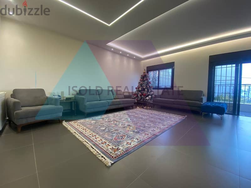 Furnished 210m2 apartment+65 m2 terrace+open view for sale in Ajaltoun 3