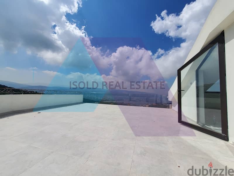 560m2 duplex apartment+huge terrace+panoramic view for sale in Rayfoun 4