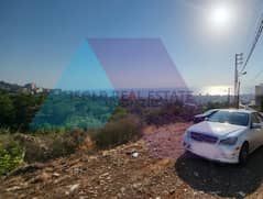 A 1205 m2 land having open sea and mountain view for sale in Batroun