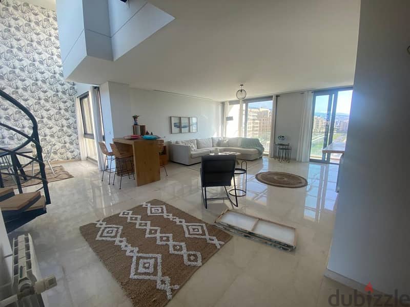 Waterfront City Dbayeh/ Apartment Duplex + Pool for rent / 360 view 3