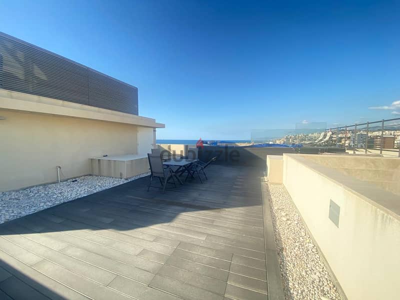Waterfront City Dbayeh/ Apartment Duplex + Pool for rent / 360 view 8