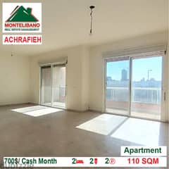 700$/Cash Month!! Apartment for rent in Achrafieh!! 0
