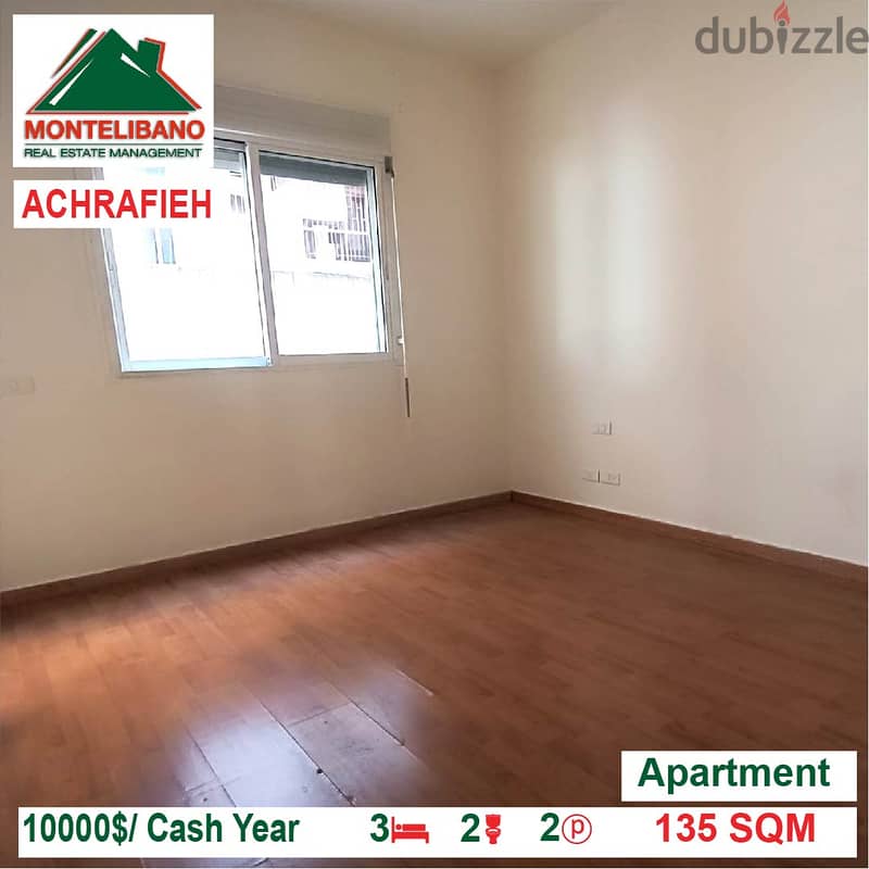 10,000$/Cash Year!! Apartment for rent in Achrafieh!! 1
