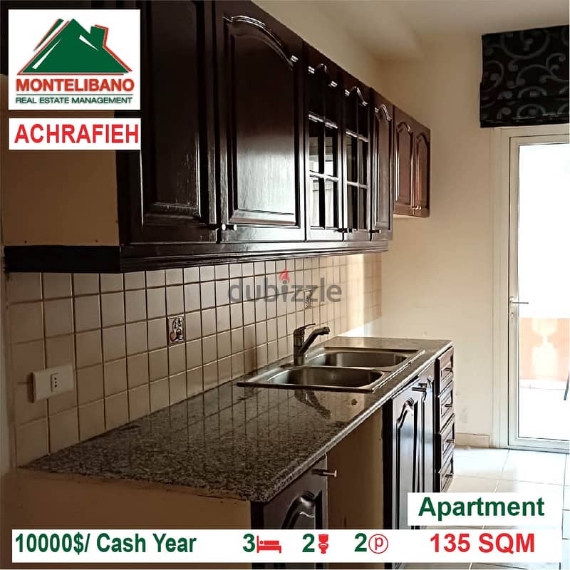 10,000$/Cash Year!! Apartment for rent in Achrafieh!! 2