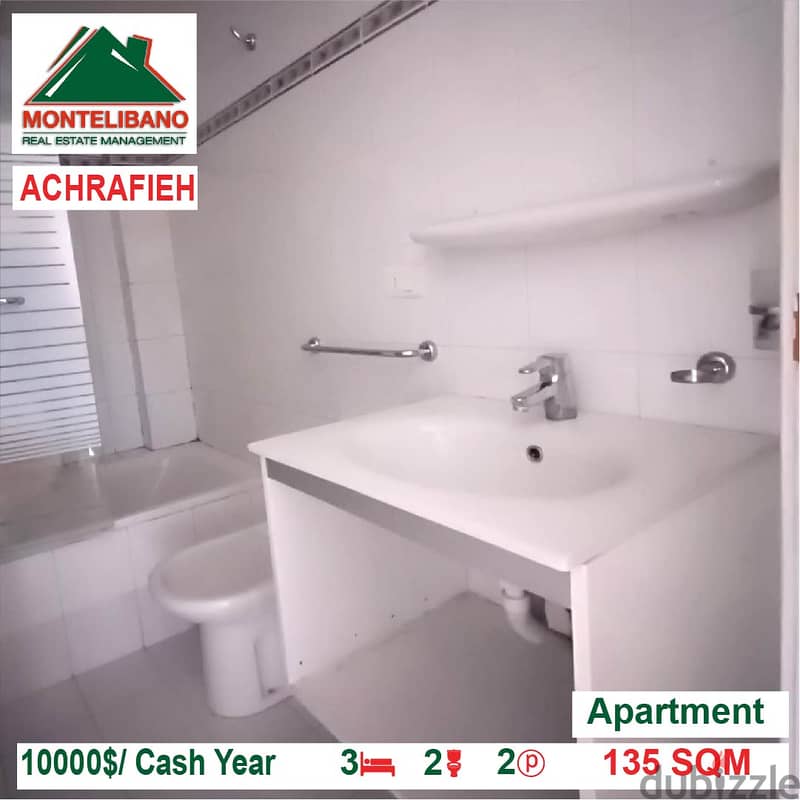 10,000$/Cash Year!! Apartment for rent in Achrafieh!! 3