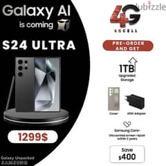 Samsung galaxy S24 ULTRA 1TB + Cover + 65Wat Adapter + 2 years Screen –  Storeharrishug