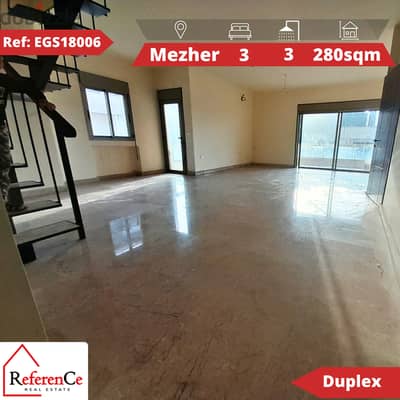 Duplex in new building in mezher دوبلكس في بناية جديدة في مزهر