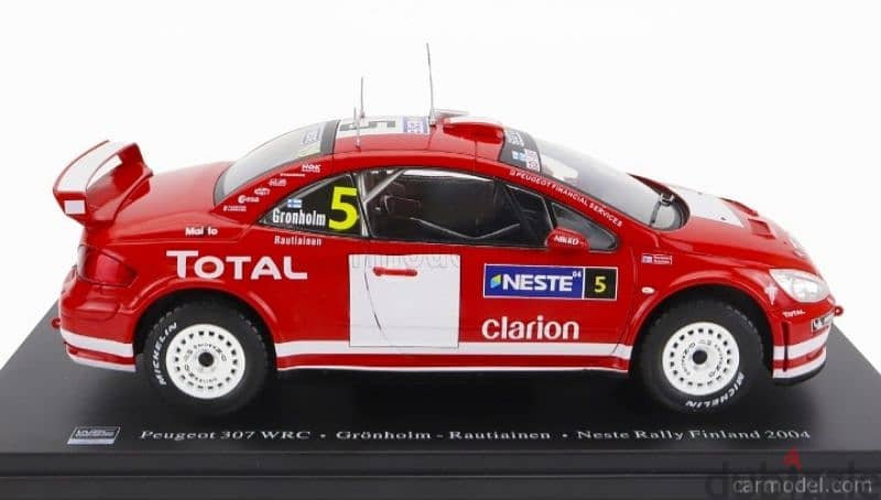 Peugeot 307 WRC (Rally Finland 2004) diecast car model 1;24. 1