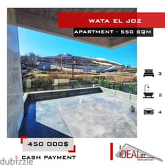 Duplex For sale In wata l joz 550sqm,دوبلكس للبيع في كسروانref#wt18102