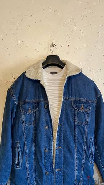 Zara original denim wool jacket made in Moscow size L delivery All LBP 0