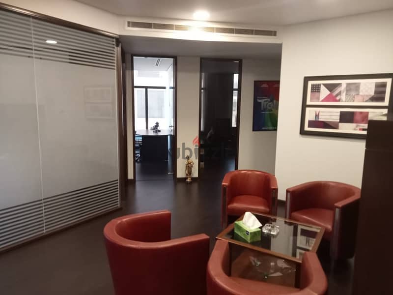 235 Sqm | Fully Furnsihed Office For Rent With Sea View In Achrafieh 12