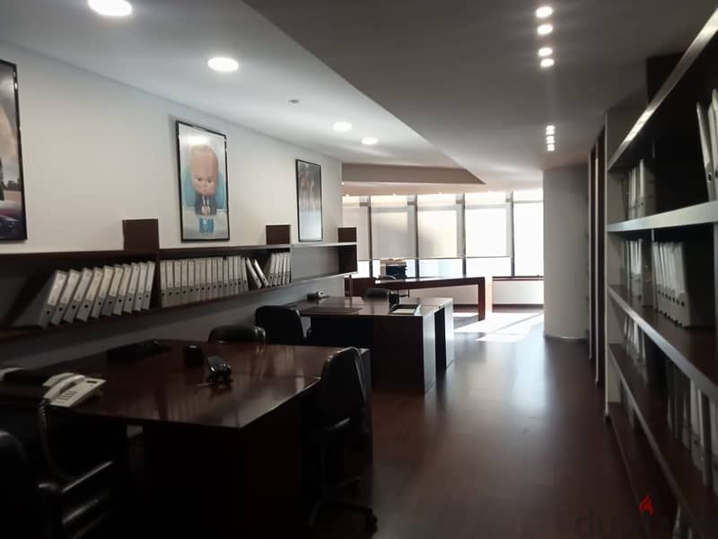 235 Sqm | Fully Furnsihed Office For Rent With Sea View In Achrafieh 13