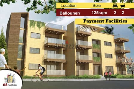 Ballouneh 125m2 | Under construction | Payment Facilities | TO |