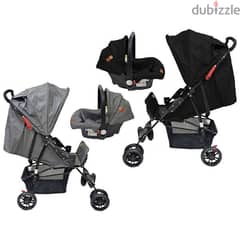 Baby Stroller with 360-degree Rotating Wheels and Baby Car Seat