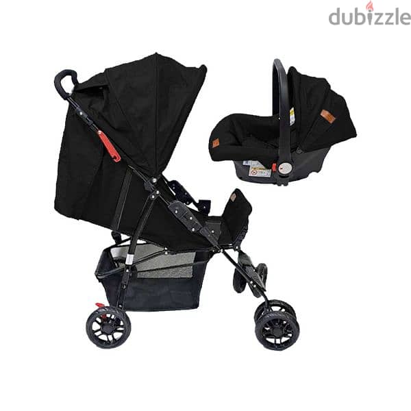 Baby Stroller with 360-degree Rotating Wheels and Baby Car Seat 3
