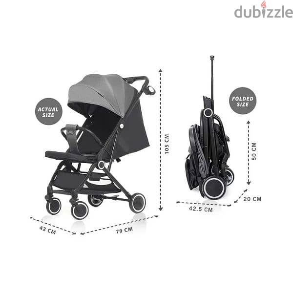 Compact Travel Baby Stroller & Sleep Shade with Baby Car Seat 1