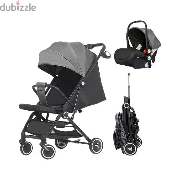 Compact Travel Baby Stroller & Sleep Shade with Baby Car Seat 2