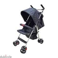 Baby Stroller with 360-degree Rotating Wheels and Push Arms