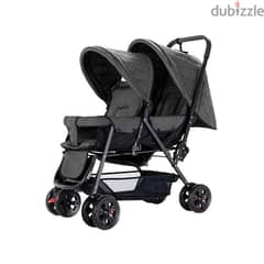 Double Baby Stroller with Hooks 0